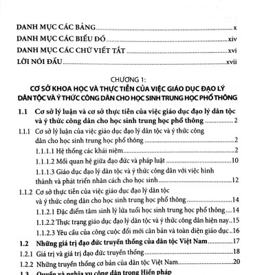 Đổi Mới Giáo Dục Đạo Lý Dân Tộc Và Ý Thức Công Dân Cho Học Sinh Trung Học Phổ Thông Thành Phố Hồ Chí Minh Qua Các Môn Xã Hội - Nhân Văn