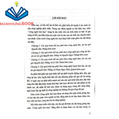 Sách - Giáo Trình Công Nghệ Kim Loại