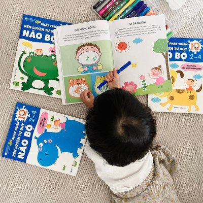 Sách cho bé - Phát Triển IQ - Rèn Luyện Tư Duy Não Bộ - Khả Năng Tưởng Tượng Và Sáng Tạo - Dành cho trẻ từ 2-4 tuổi