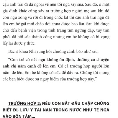 Phòng tránh tai nạn ở trẻ nhỏ: Bảo vệ trẻ khỏi những sự cố, bắt nạt, lạm dụng