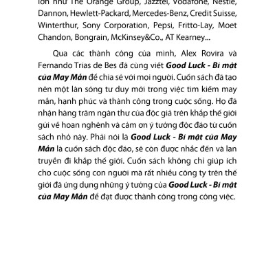 Bí Mật Của May Mắn - Khổ Lớn (Tái Bản 2021)