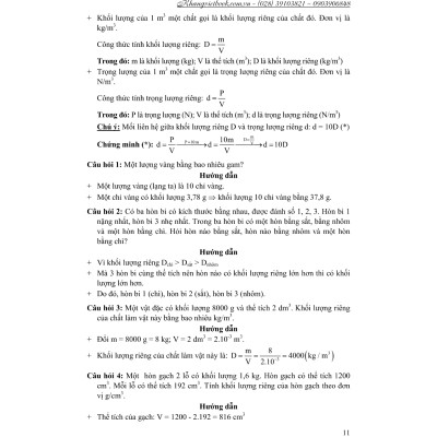 Chuyên Đề Bồi Dưỡng Học Sinh Giỏi Vật Lí 6