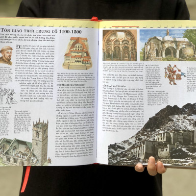 Sách Lịch Sử - Combo Bách Khoa Toàn Thư Lịch Sử (History Encyclopedia) Tập 1,Tập 2 - Á Châu Books - Tham Khảo Kiến Thức Lịch Sử Qua Từng Thời Kỳ ( Từ Thế Giới Cổ Đại Đến Thời Kỳ Hiện Đại )