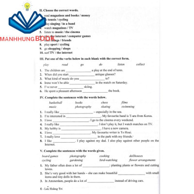Sách-Bài Tập Tiếng Anh 7 - Không Đáp Án (Bám Sát SGK Kết Nối)