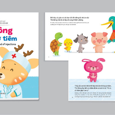 Full Set Ehon Kỹ Năng Sống Thỏ Bông- Phát Triển Tư Duy Tích Cực Cho Bé ( Song Ngữ Việt Anh) Bộ 10 Cuốn - Tặng Vòng Dâu May Mắn Cho Bé