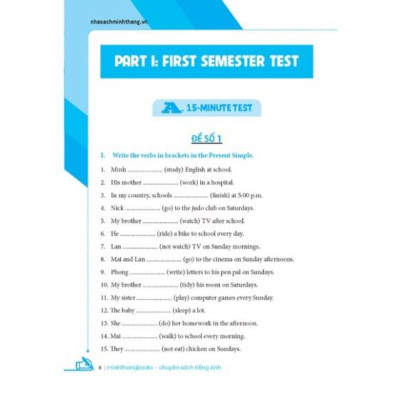 Sách - GLOBAL SUCCESS Bộ đề kiểm tra tiếng Anh lớp 6 tập 1 (CÓ ĐÁP ÁN)