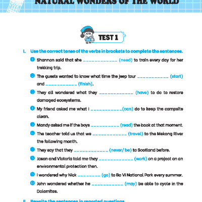 GLOBAL SUCCESS - Bộ Đề Kiểm Tra Tiếng Anh Lớp 9 Tập 2 - Có Đáp Án