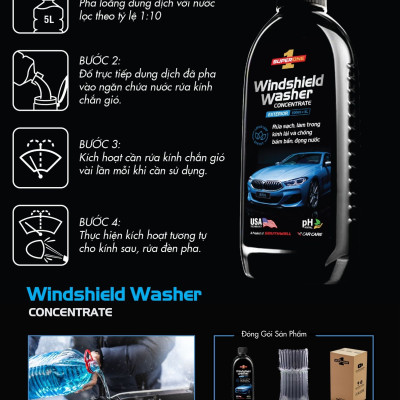 Dung Dịch Rửa Kính Ô Tô SUPERONE Winshield Washer Concentrate - Exterior SOUTHWALL B205