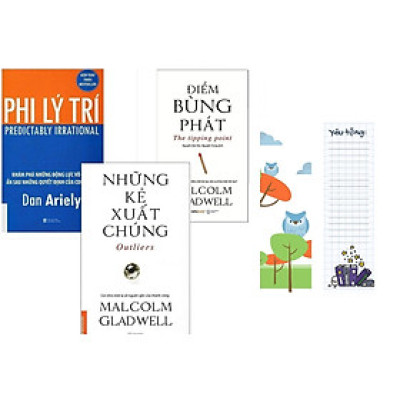 Combo Những Kẻ Xuất Chúng + Điểm Bùng Phát + Phi Lý Trí (Tặng kèm Bookmark)