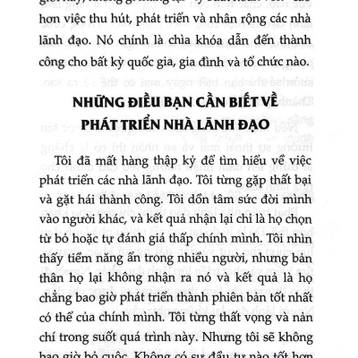Phẩm Chất Lãnh Đạo - Kiến Tạo Tương Lai