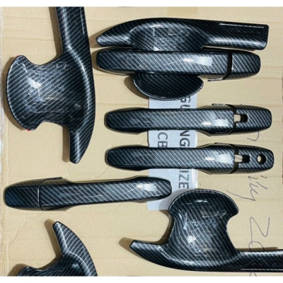 Ốp tay nắm, hõm cửa CARBON xe Toyota Veloz 2022 2023 vân cacbon cao cấp