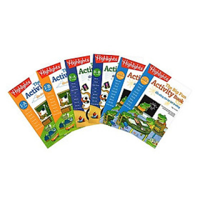 Sách big fun activity books sẵn sàng cho bé tới trường - bộ 6 cuốn, in màu ( 2 -  7 tuổi )