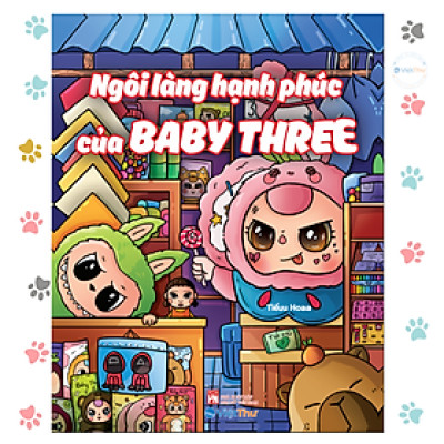 Sách -Tô Màu - Ngôi làng hạnh phúc của Baby Three (VT)
