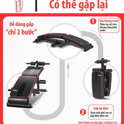 Ghế tập bụng cong muse, Ghế tập gym đa năng, Ghế Tập cơ Bụng, Máy tập bụng, Ghế tập lực , máy gập cơ bụng (hàng nhập khẩu)