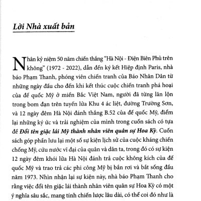Đổi Tên Giặc Lái Mỹ Thành Nhân Viên Quân Sự Hoa Kỳ