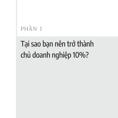 Doanh Nhân Part-Time - The 10 Percent Entrepreneur