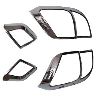 BỘ VIỀN ĐÈN SAU MẠ CROM DÀNH CHO XE TOYOTA WIGO 2018-2020