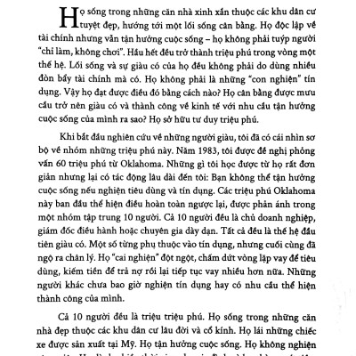 Lối Sống "Thực Dụng" Của Triệu Phú
