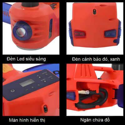 Bộ nâng kích gầm điện tải trọng 5 tấn kiêm máy bơm lốp tự ngắt thương hiệu Đức ROGTZ TY-EHJ03 cao cấp - Hàng Nhập Khẩu