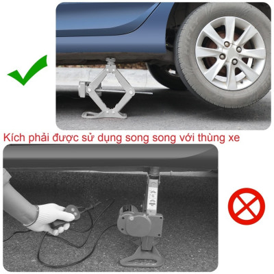 Bộ nâng kích gầm điện và máy siết ốc ô tô đa năng 2 trong 1 ROGTZ TY-001 - HÀNG CHÍNH HÃNG