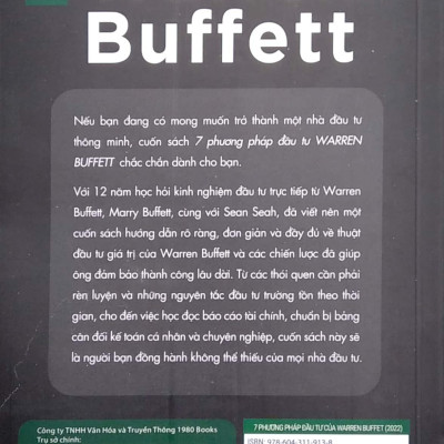 7 Phương Pháp Đầu Tư Warren Buffet (Tái Bản 2022)
