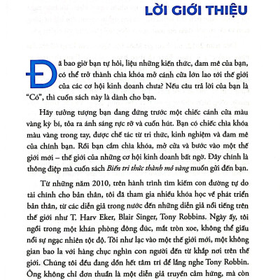 Biến Tri Thức Thành Mỏ Vàng