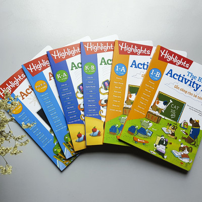 Sách big fun activity books sẵn sàng cho bé tới trường - bộ 6 cuốn, in màu ( 2 -  7 tuổi )