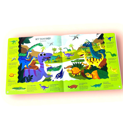 Sách cho bé - Thế Giới Khủng Long - Tìm Kiếm Thông Minh Phát Triển Khả Năng Tập Trung - Dành cho trẻ từ 2-6 tuổi