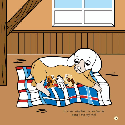 Sách Tô Màu Khám Phá Thế Giới - Các Em Bé Động Vật