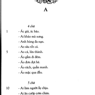Tục Ngữ Phong Dao - Tập 1