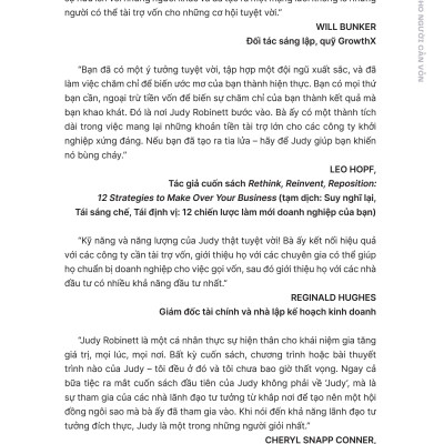 Gọi Vốn Cho Người Cần Vốn Vốn - Thấu Hiểu, Thuyết Phục, Hợp Tác Với Nhà Đầu Tư Hiệu Quả