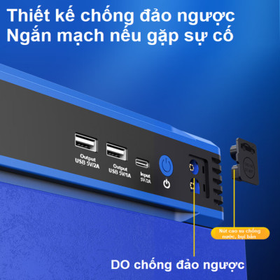 Bộ kích bình ắc quy kiêm bơm lốp và sạc dự phòng dung lượng 10400mAh dùng cho ô tô thương hiệu Mỹ cao cấp Goodyear GY-5282 - Hàng Nhập Khẩu