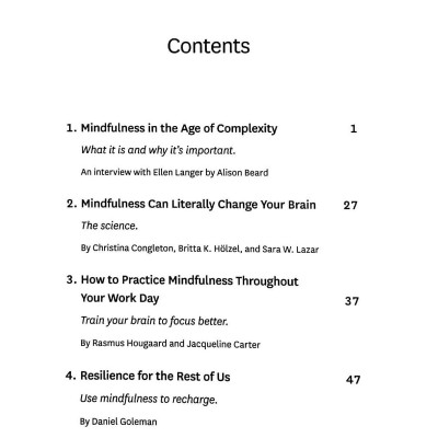 Mindfulness (Harvard Business Review Emotional Intelligence Series)