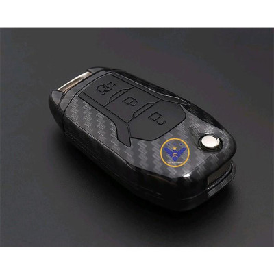 Ốp móc chìa khóa cacbon cao cấp Ford Ranger XLT, Ranger Witrack