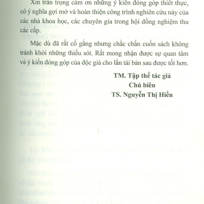 Nghiên Cứu Văn Học Trung Quốc Hai Thập Niên Đầu Thế Kỷ XXI -  TS. Nguyễn Thị Hiền chủ biên 