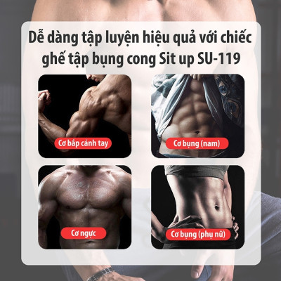 Ghế tập bụng cong muse, Ghế tập gym đa năng, Ghế Tập cơ Bụng, Máy tập bụng, Ghế tập lực , máy gập cơ bụng (hàng nhập khẩu)