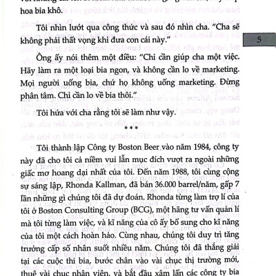 Đam Mê Ủ Ra Tiền - 42 Bài Học Thực Chiến Để Làm Giàu Từ Đam Mê Của Tỉ Phú Bia Thủ Công Jim Koch