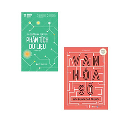 Combo Ra Quyết Định Dựa Trên Phân Tích Dữ Liệu + Văn Hoá Số (Bộ 2 Cuốn) - AL