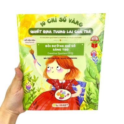 Sách - 10 Chỉ Số Vàng Quyết Định Tương Lai Của Trẻ - Bồi Dưỡng Chỉ Số Sáng Tạo - Creative Quotient (CQ) - Bài Tập Của Ellla - Ella