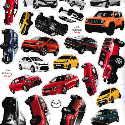 Bóc Dán Hình Sticker Thông Minh - Cars: Các Hãng Xe Hơi Trên Thế Giới Tập 4 _VT