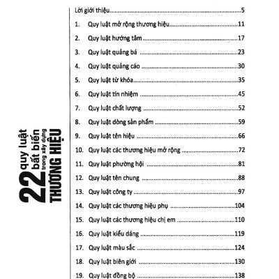 22 Quy Luật Bất Biến Trong Xây Dựng Thương Hiệu