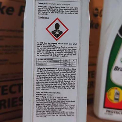 Dầu hộp phanh Castrol Brake Fluid DOT 4, 1L, can 1 lít