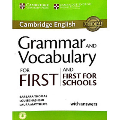 Grammar and Vocabulary for First and First for Schools Book with Answers and Audio