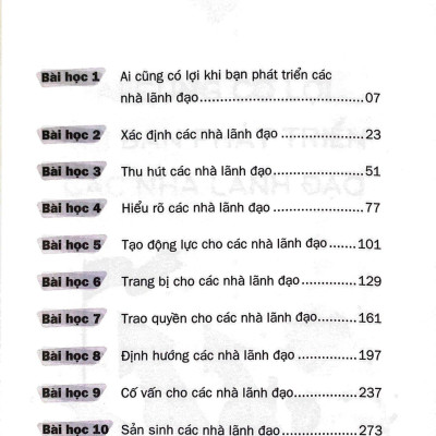 Phẩm Chất Lãnh Đạo - Kiến Tạo Tương Lai
