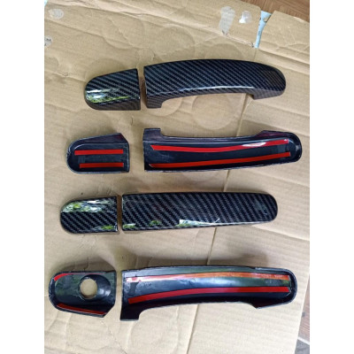 Ốp Tay + Hõm Cửa Dành Cho Xe Ford Ranger 2016 đến 2020 Mẫu Carbon