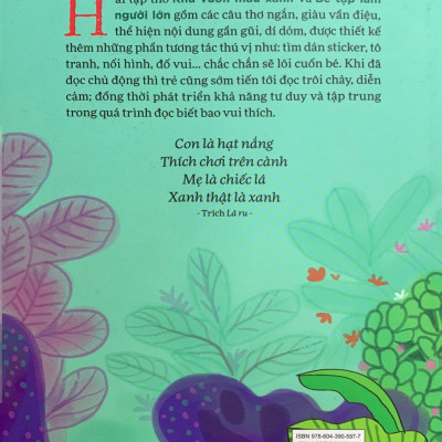 Thơ Cho Bé Tập Đọc Trôi Chảy Diễn Cảm - Khu Vườn Màu Xanh