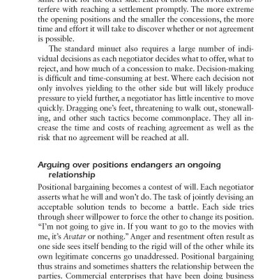 Getting to Yes: Negotiating an agreement without giving in