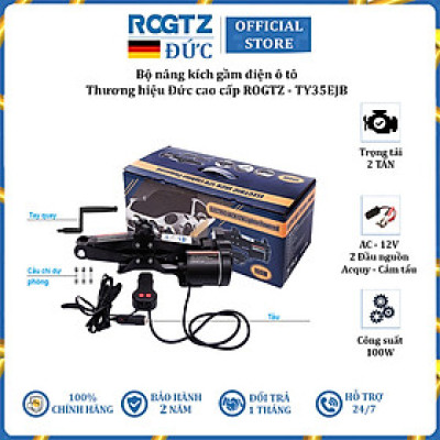 Bộ nâng kích gầm điện ô tô 12V thương hiệu cao cấp ROGTZ - Công suất 100W - Tải Trọng: 2000Kg ( 2 Tấn) - Hàng Nhập Khẩu