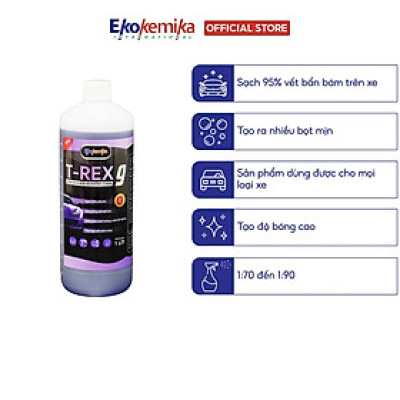 DUNG DỊCH RỬA XE MÁY Ô TÔ KHÔNG CHẠM EKOKEMIKA TREX-9 -1L