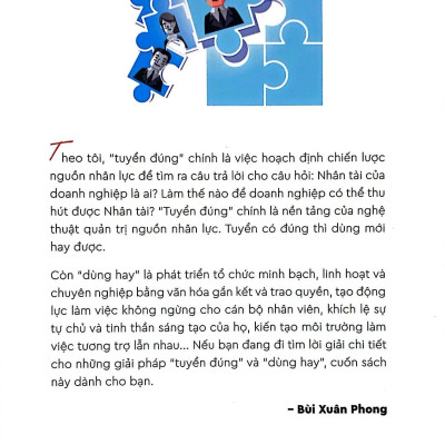 Tuyển Đúng Dùng Hay - Nghệ Thuật Quản Trị Nguồn Nhân Lực